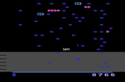 Millipede for Atari 2600 - I earned 600 points for shooting the spider!