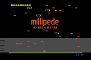 Millipede for Atari 2600 - Title screen.