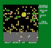 Millipede for NES / Famicom - Mushrooms can be destroyed, but fleas appear to make more; sometimes many more!