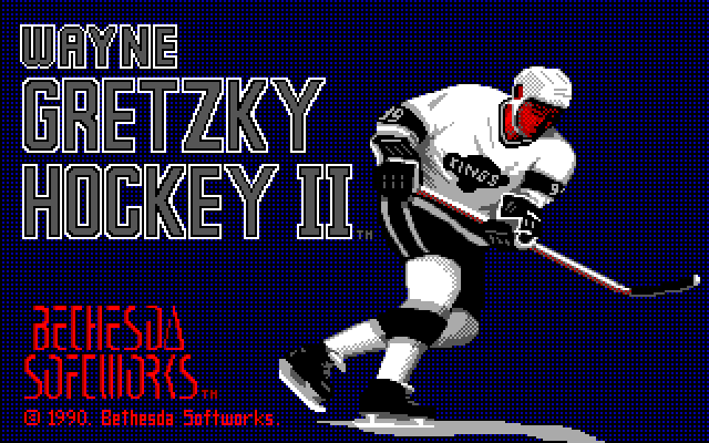 Wayne Gretzky Hockey 2 IBM PC/Compatibles Screenshot: Title screen.