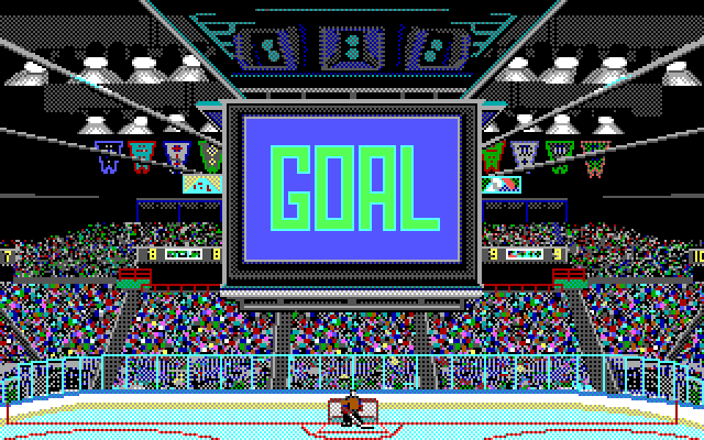 Wayne Gretzky Hockey 2 IBM PC/Compatibles Screenshot: Goal!