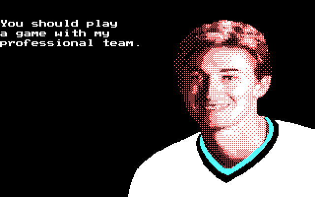 Wayne Gretzky Hockey 2 IBM PC/Compatibles Screenshot: Some friendly advice...