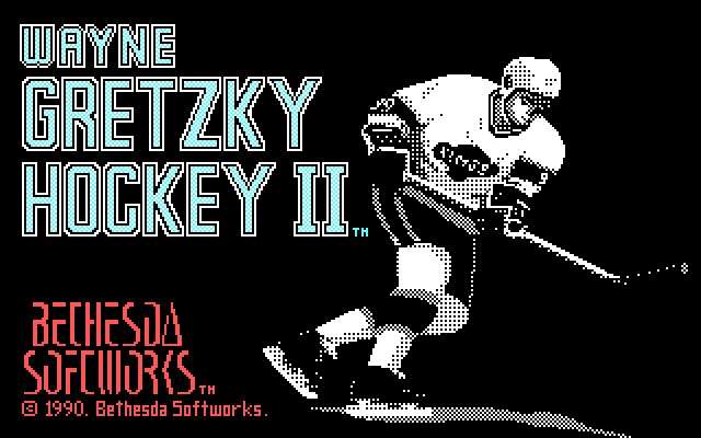 Wayne Gretzky Hockey 2 IBM PC/Compatibles Screenshot: Title screen.