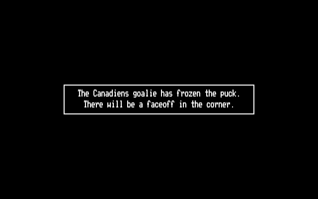 Wayne Gretzky Hockey 2 IBM PC/Compatibles Screenshot: Time for a faceoff in the corner.