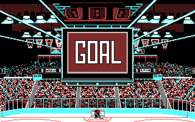 Wayne Gretzky Hockey 2 IBM PC/Compatibles Screenshot: Goal!