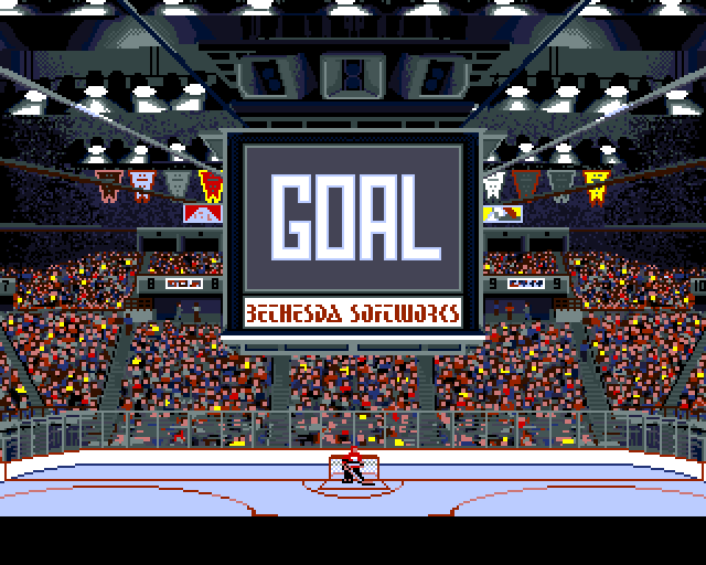 Wayne Gretzky Hockey 2 Amiga Screenshot: Goal!