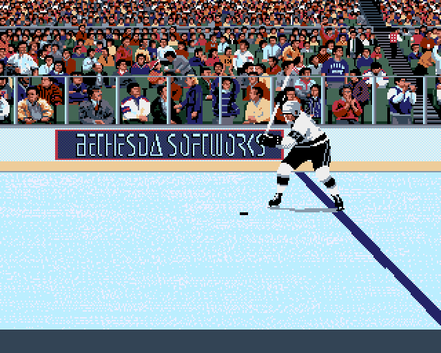 Wayne Gretzky Hockey 2 Amiga Screenshot: Part of the introduction animation.