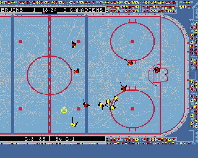 Wayne Gretzky Hockey 2 Amiga Screenshot: Another goal!