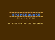 Spider Quake for Atari 8-bit - Title screen.