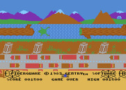 Spider Quake for Atari 8-bit - Game over.