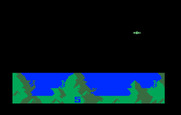 Atlantis for Intellivision - Game over; a spaceship escapes...