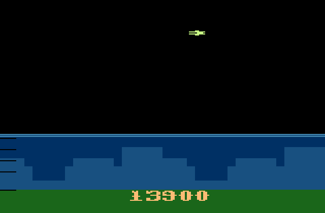 Atlantis Atari 2600 Screenshot: Game over.