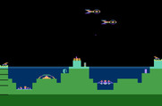 Atlantis for Atari 2600 - The game begins.