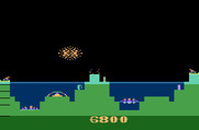 Atlantis for Atari 2600 - Enemy destroyed, but I lost my middle base also.