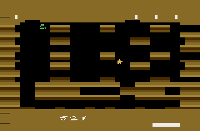 Tutankham Atari 2600 Screenshot: Be careful, those snakes are quick...