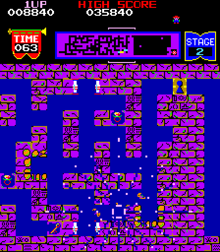 Tutankham Arcade Screenshot: An opponent got me!