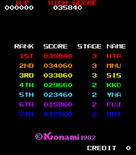 Tutankham for Arcade - High scores.