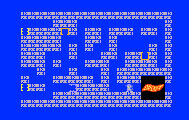 Tutankham Intellivision Screenshot: Level 1 complete.