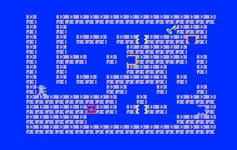 Tutankham Intellivision Screenshot: Game start.