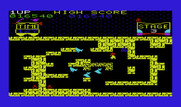 Tutankham for Commodore VIC-20 - The levels become increasingly complex.