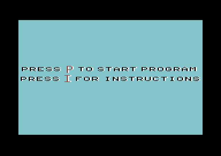 Little People Bowling Alley Commodore 64 Screenshot: Want to view the game instructions?