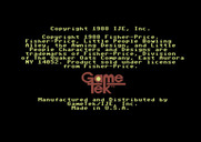 Little People Bowling Alley for Commodore 64 - Game credits screen.
