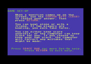 Little People Bowling Alley for Commodore 64 - Part of the game instructions.