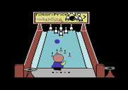 Little People Bowling Alley for Commodore 64 - First attempt at knocking over some pins...