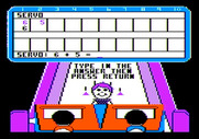 Little People Bowling Alley for Apple II - You need to add up your own score.