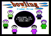 Little People Bowling Alley for Apple II - Title screen.