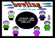 Little People Bowling Alley for Apple II - Select a bowler...