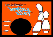 Little People Bowling Alley for Apple II - Title screen.