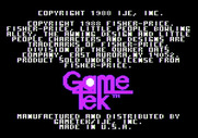 Little People Bowling Alley for Apple II - Copyright screen.