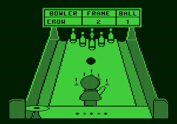 Little People Bowling Alley Apple II Screenshot: Bowling...