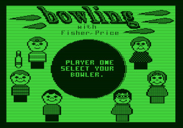 Little People Bowling Alley for Apple II - Select a bowler.