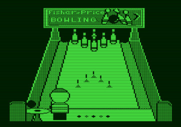 Little People Bowling Alley for Apple II - Ready to bowl!