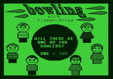 Little People Bowling Alley for Apple II - One or two players?