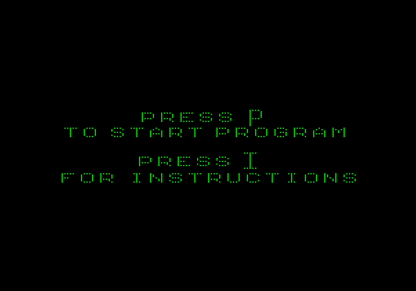 Little People Bowling Alley Apple II Screenshot: Do you need instructions?