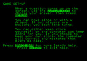 Little People Bowling Alley for Apple II - Game instructions.
