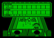 Little People Bowling Alley for Apple II - Entering an answer to the math question.