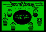 Little People Bowling Alley for Apple II - Select a bowler.