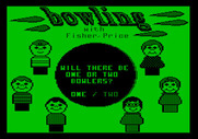 Little People Bowling Alley for Apple II - One or two players?