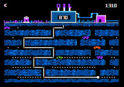 Oil's Well for Apple II - The oil at the bottom of the screen can be difficult to reach...