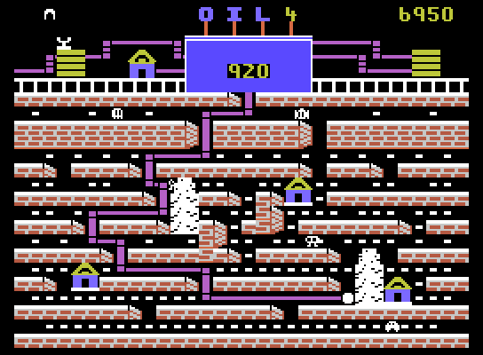 Oil's Well ColecoVision Screenshot: Here come more bugs...