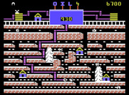 Oil's Well for ColecoVision - The drill bit can munch on bugs, but don't let them touch the pipe!