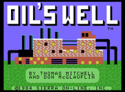 Oil's Well for ColecoVision - Title screen.
