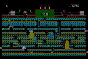 Oil's Well for Atari 8-bit - The mazes become increasingly complex.