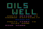 Oil's Well for Atari 8-bit - Game options.