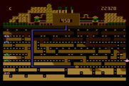 Oil's Well for Atari 8-bit - Lots of nooks and crannies on this level...