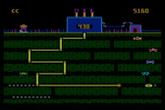 Oil's Well for Atari 8-bit - My pipe was hit, so it flashes different colors...